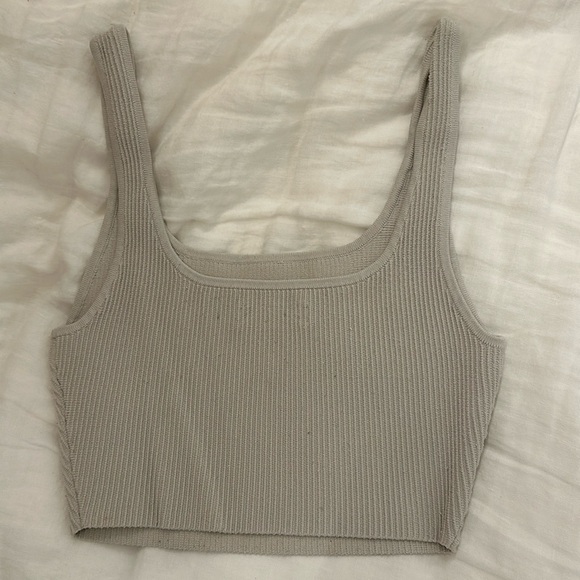 Babaton Sculpt Knit Squareneck Cropped Tank - Picture 4 of 6